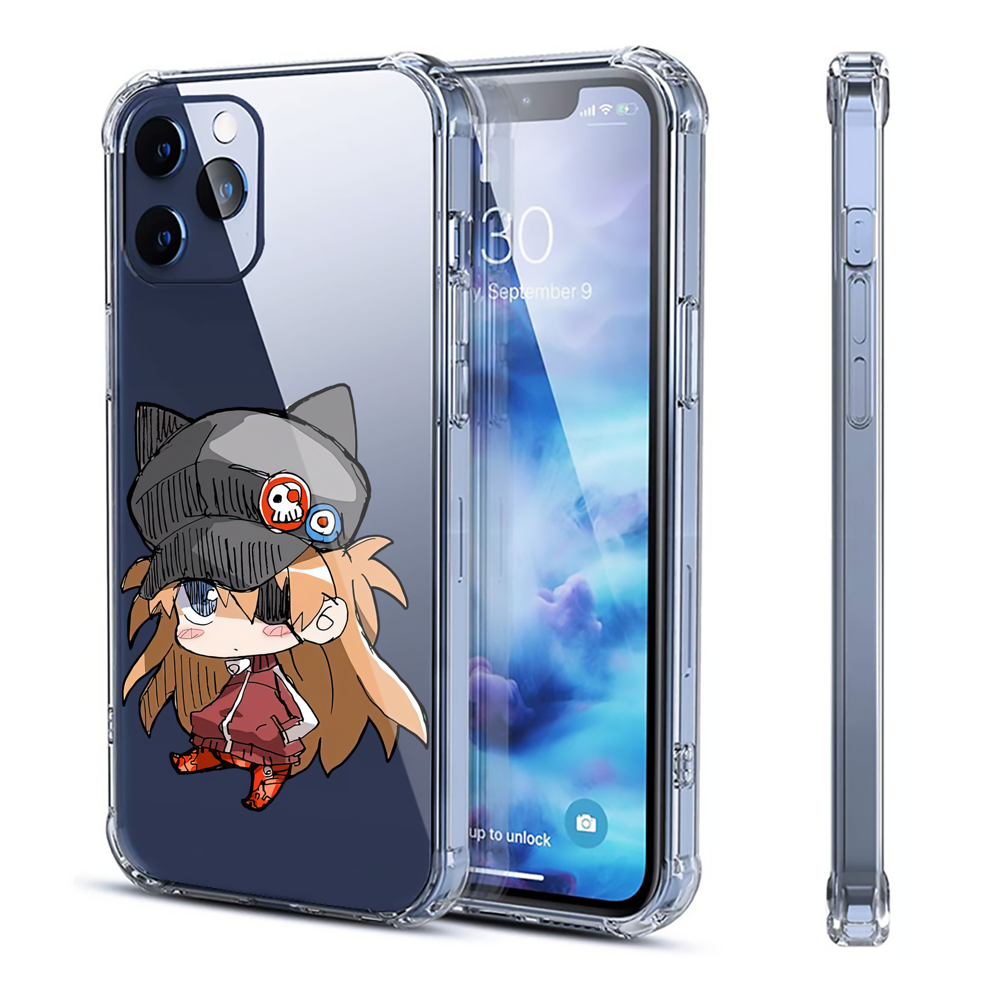 （画像用） EVA 新世紀エヴァンゲリオン 【iPhone 12シリーズ対応】透明スマホケース（クリアソフトケース）